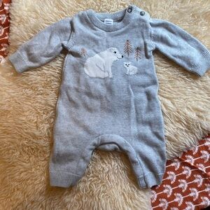 Nordstrom knit baby sweater romper